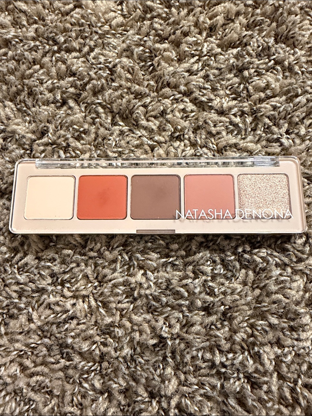 Natasha Denona Mini Eyeshadow Palette — Ivory, Peach, Brown, Pink, Champagne
